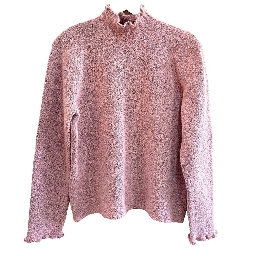 Sigrid Olsen Pink Turtleneck Sweater